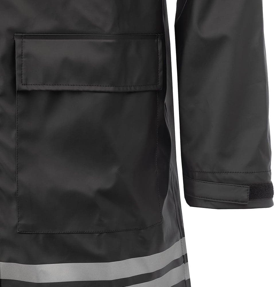 Arrak Unisex Raincoat pitkä sadetakki, musta, view: 6