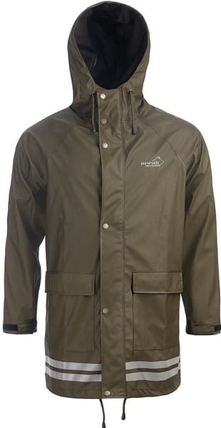 Arrak Unisex Raincoat pitkä sadetakki, oliivi, view: 1