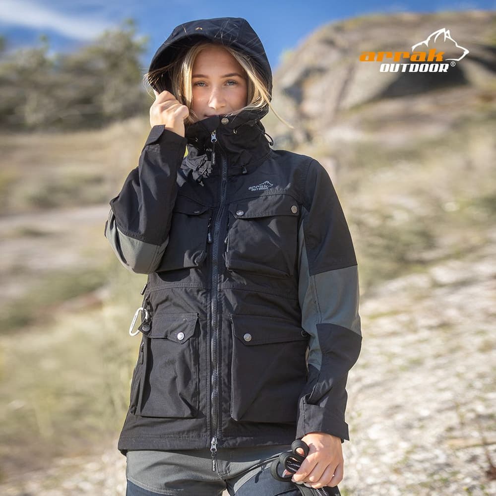 Arrak Hybrid Jacket naisten takki, musta, view: 9