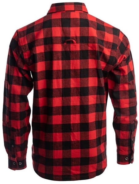 Arrak Flannel Shirt Red/Black -flanellipaita, punamusta, view: 2