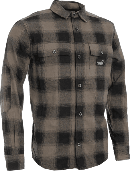 Arrak Flannel Shirt Brown -flanellipaita, ruskea, view: 1