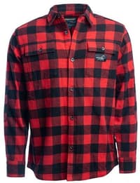 Arrak Flannel Shirt Red/Black -flanellipaita, punamusta - view: 0