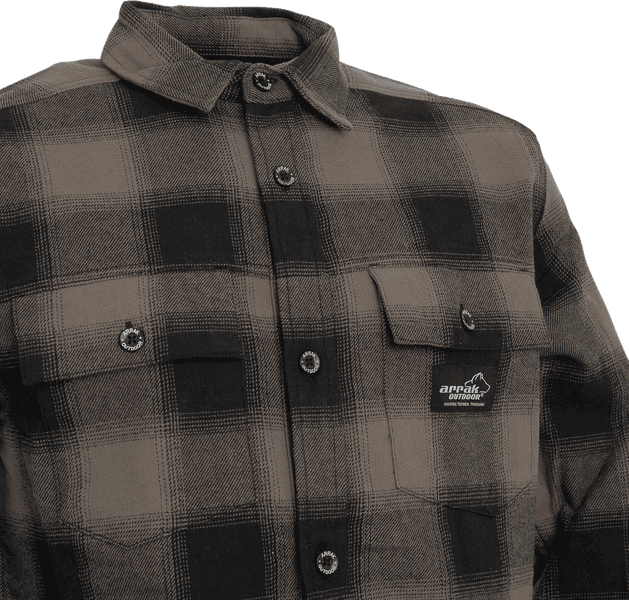 Arrak Flannel Shirt Brown -flanellipaita, ruskea, view: 3