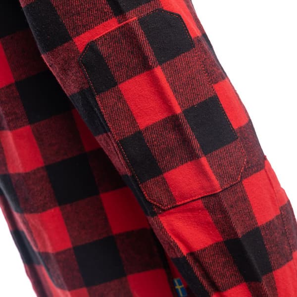 Arrak Flannel Shirt Red/Black -flanellipaita, punamusta, view: 4