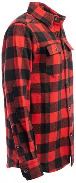 Arrak Flannel Shirt Red/Black -flanellipaita, punamusta, view: 1
