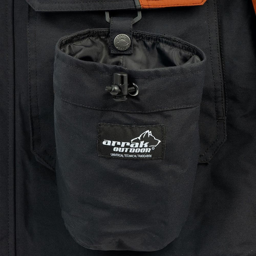 Arrak Original Jacket takki, Anthracite/Orange, view: 7