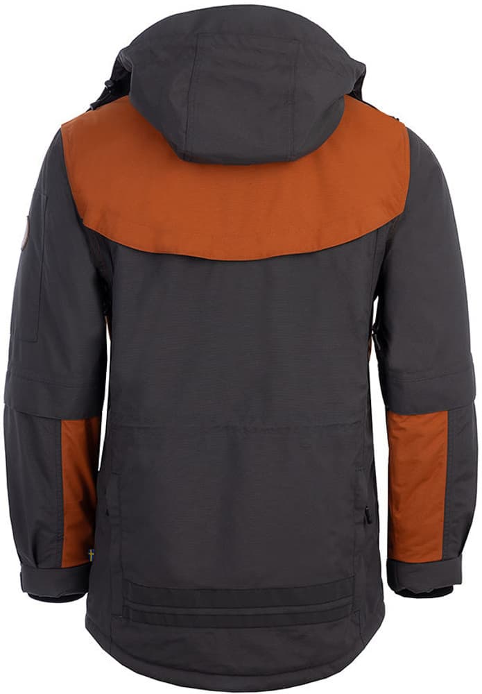 Arrak Original Jacket takki, Anthracite/Orange, view: 2