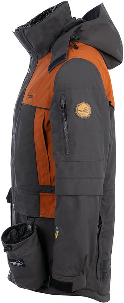 Arrak Original Jacket takki, Anthracite/Orange, view: 3