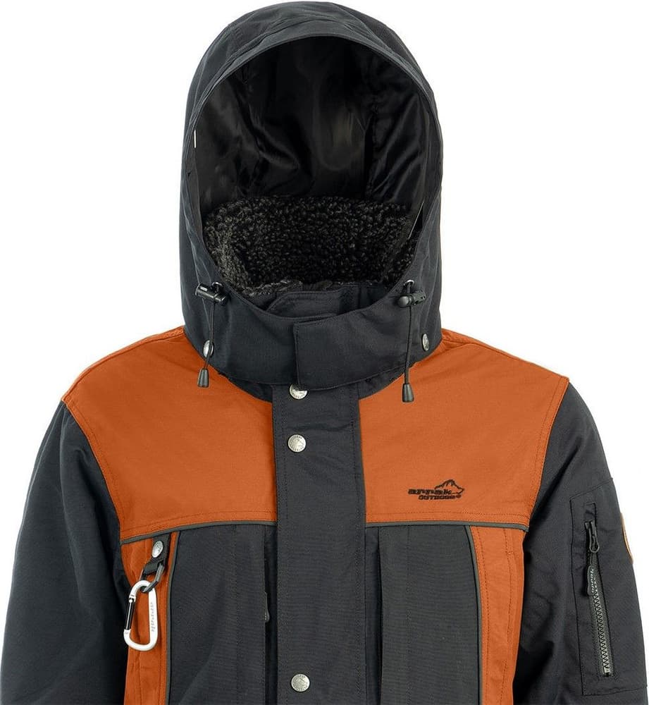 Arrak Original Jacket takki, Anthracite/Orange, view: 4