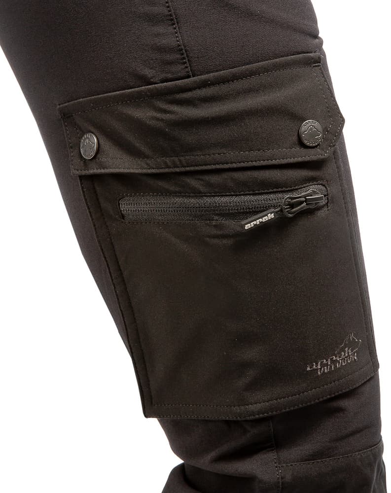 Arrak Motion Flex Pant naisten ulkoiluhousut, musta, view: 3