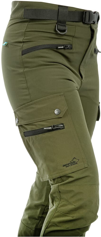 Arrak Motion Flex Pant naisten ulkoiluhousut, oliivinvihreä, view: 4