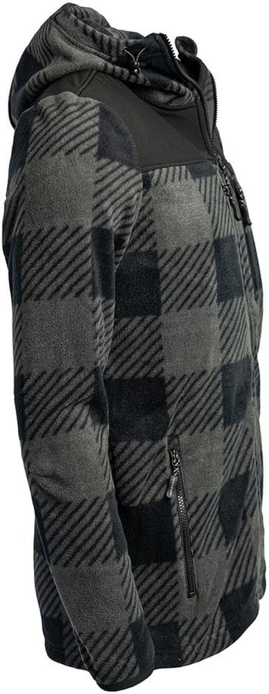 Arrak Unisex Canada Fleece fleece-takki, harmaa/musta, view: 1