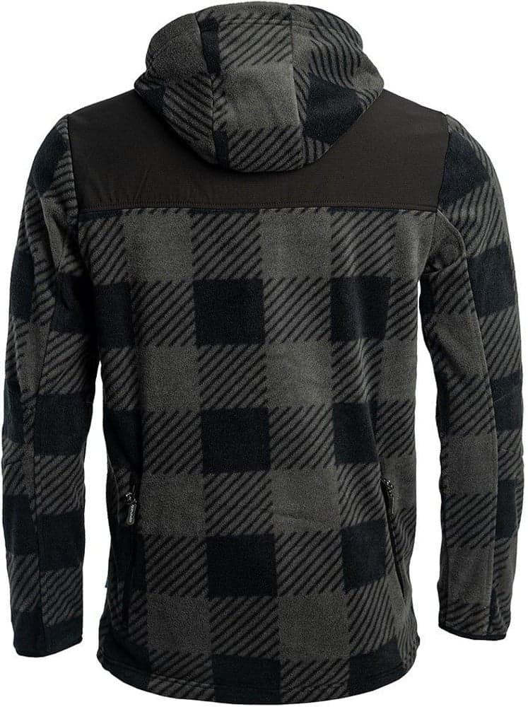 Arrak Unisex Canada Fleece fleece-takki, harmaa/musta, view: 2