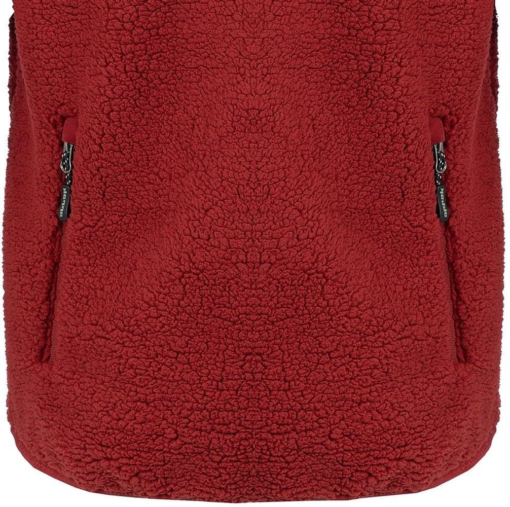 Arrak Sherpa Fleece Jacket fleecetakki, Dark Red, view: 4
