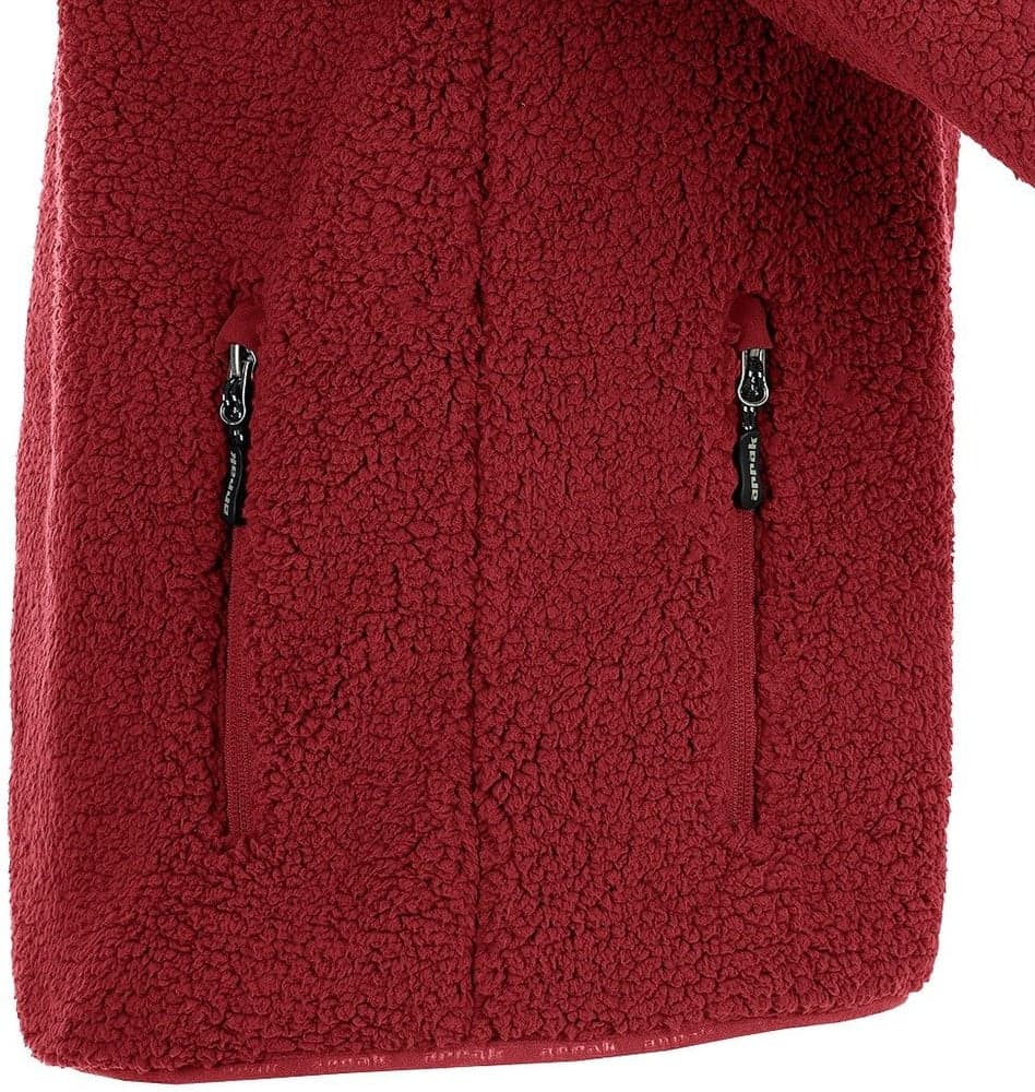 Arrak Sherpa Fleece Jacket fleecetakki, Dark Red, view: 5