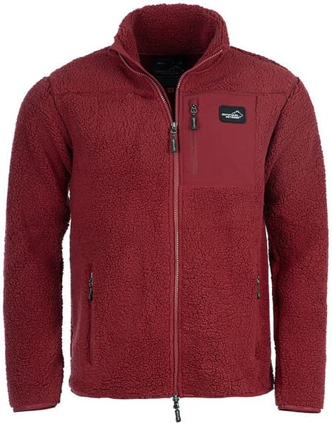 Arrak Sherpa Fleece Jacket fleecetakki, Dark Red, view: 1