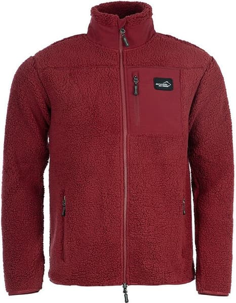 Arrak Sherpa Fleece Jacket fleecetakki, Dark Red, view: 0