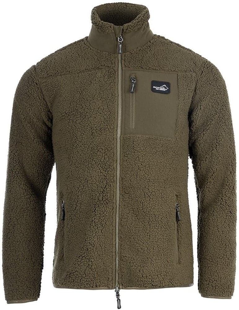 Arrak Sherpa Fleece Jacket fleecetakki, Olive, view: 0
