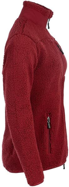 Arrak Sherpa Fleece Jacket naisten fleecetakki, Dark Red, view: 2
