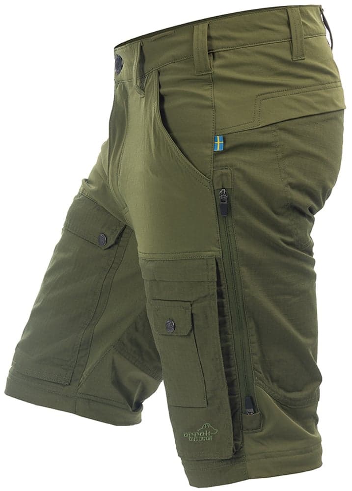 Arrak Flexible Zip Off Pant katkolahjehousut, vihreä, view: 9