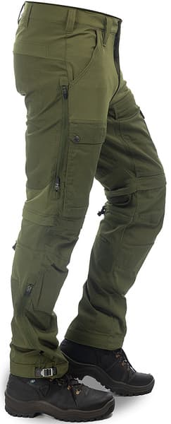 Arrak Flexible Zip Off Pant katkolahjehousut, vihreä, view: 1
