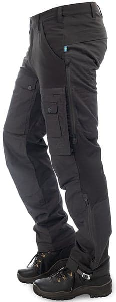 Arrak Flexible Zip Off Pant katkolahjehousut, mustaharmaa, view: 2