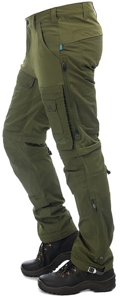 Arrak Flexible Zip Off Pant katkolahjehousut, vihreä, view: 3