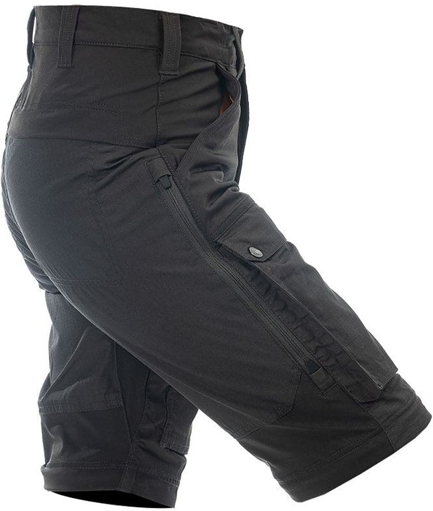 Arrak Flexible Zip Off Pant naisten katkolahjehousut, mustaharmaa, view: 7