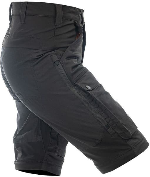 Arrak Flexible Zip Off Pant naisten katkolahjehousut, mustaharmaa, view: 7