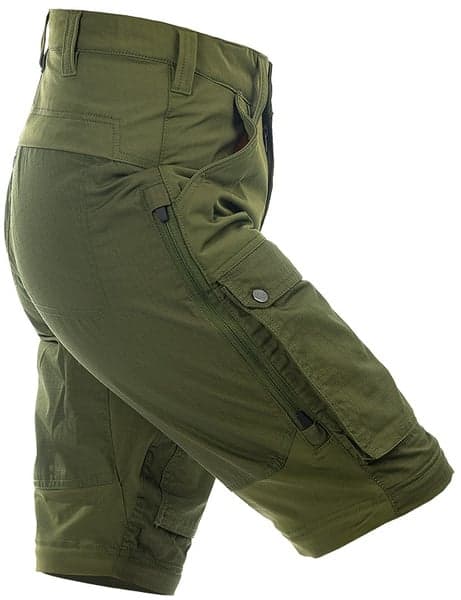 Arrak Flexible Zip Off Pant naisten katkolahjehousut, vihreä, view: 5