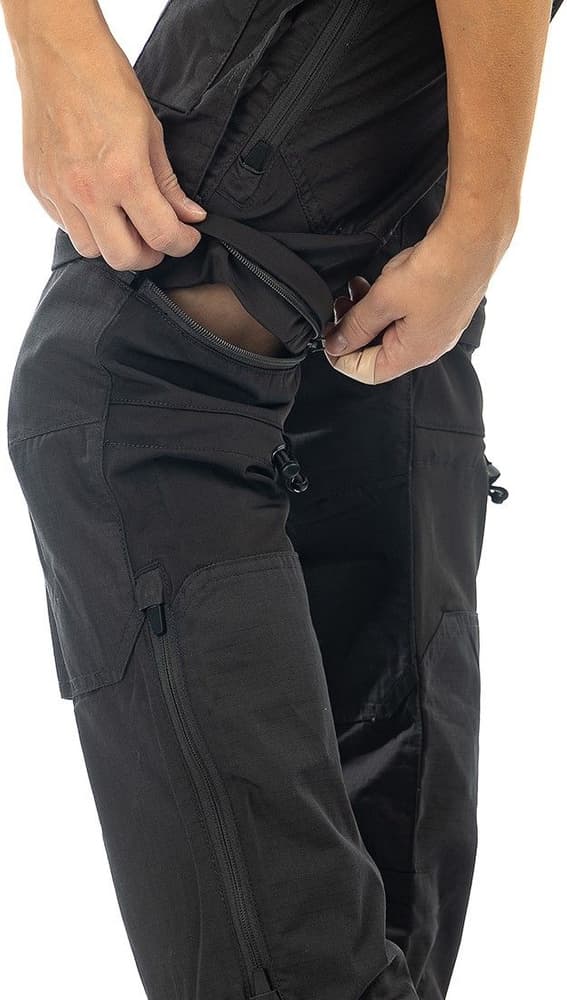 Arrak Flexible Zip Off Pant naisten katkolahjehousut, mustaharmaa, view: 4