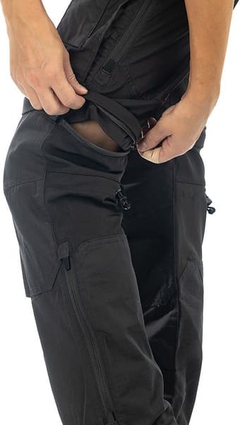 Arrak Flexible Zip Off Pant naisten katkolahjehousut, mustaharmaa, view: 4