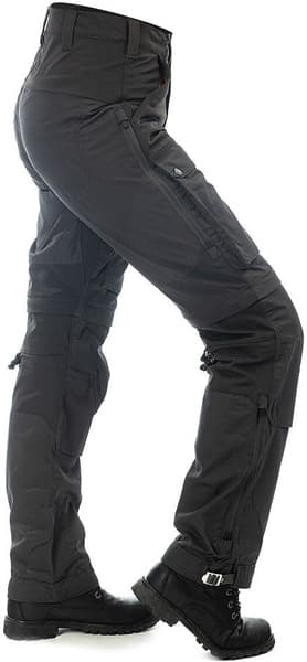 Arrak Flexible Zip Off Pant naisten katkolahjehousut, mustaharmaa, view: 1