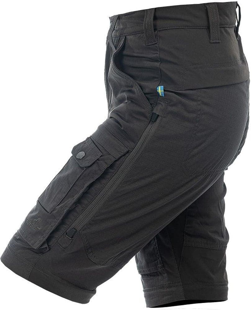 Arrak Flexible Zip Off Pant naisten katkolahjehousut, mustaharmaa, view: 9