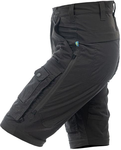 Arrak Flexible Zip Off Pant naisten katkolahjehousut, mustaharmaa, view: 9