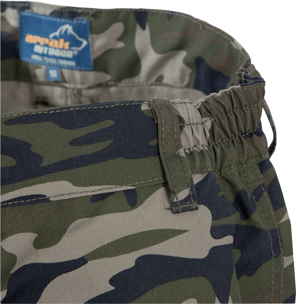 Arrak Active Stretch Pants Camo -naisten tekniset housut, camo, view: 3