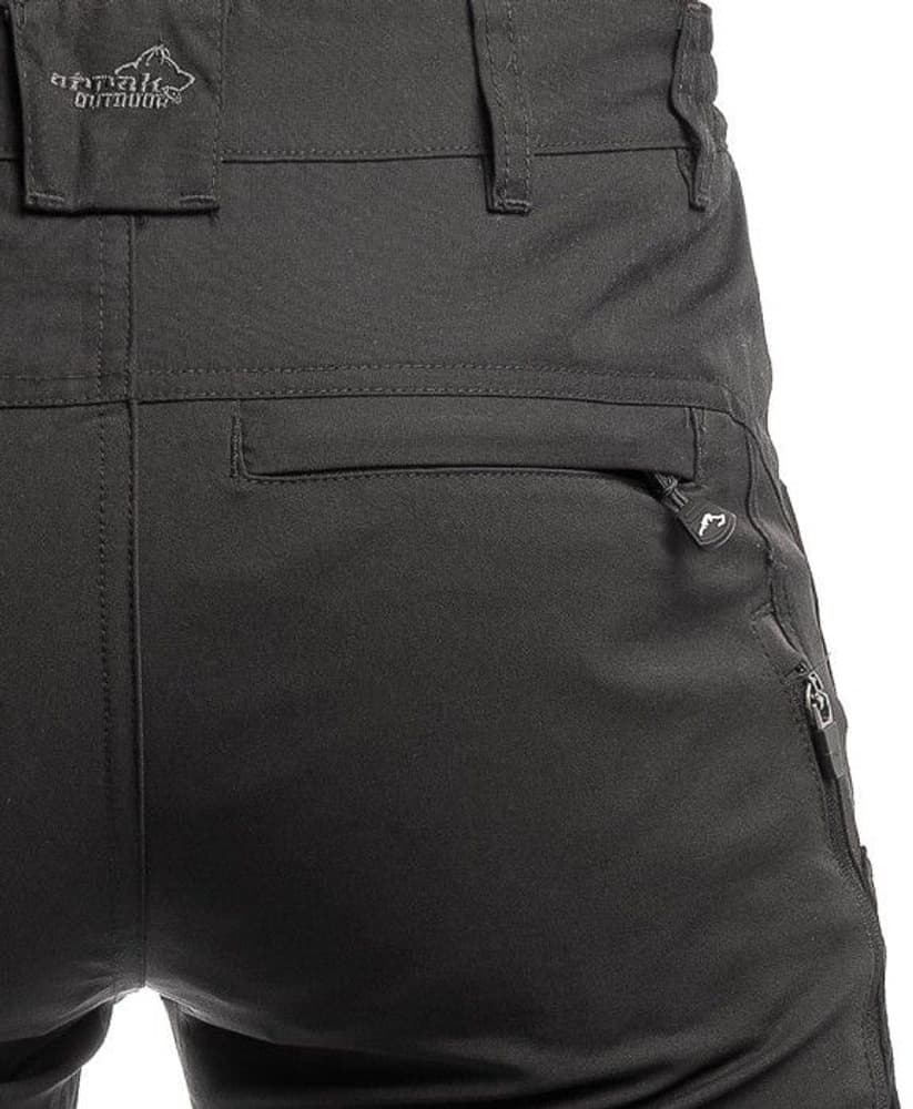 Arrak Active Stretch -ulkoiluhousut, musta, view: 5