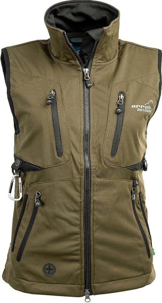 Arrak Acadia Softshell Vest Olive -naisten liivi, oliivi, view: 0