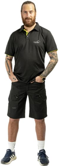 Arrak Active Stretch Shorts joustavat shortsit, musta - view: 3