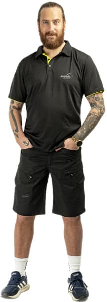 Arrak Active Stretch Shorts joustavat shortsit, musta, view: 3