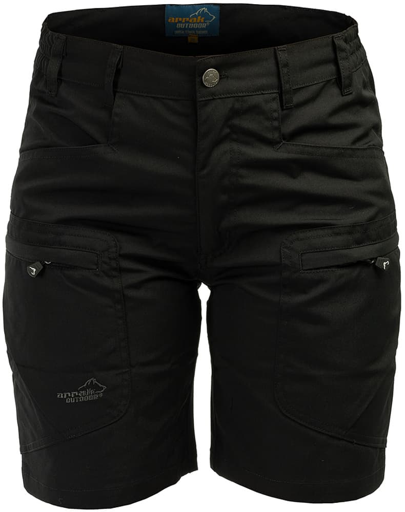 Arrak Active Stretch Shorts naisten shortsit, musta, view: 0
