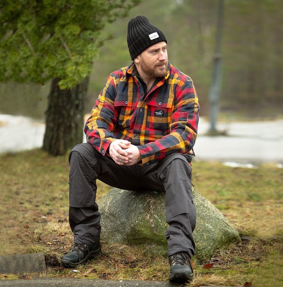 Arrak Flannel Shirt Insulated paita, Navy, view: 4