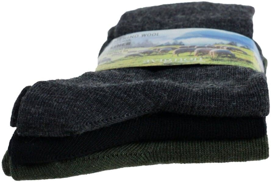 Liner Ull 3-pack Musta/Harmaa/Vihreä, view: 1