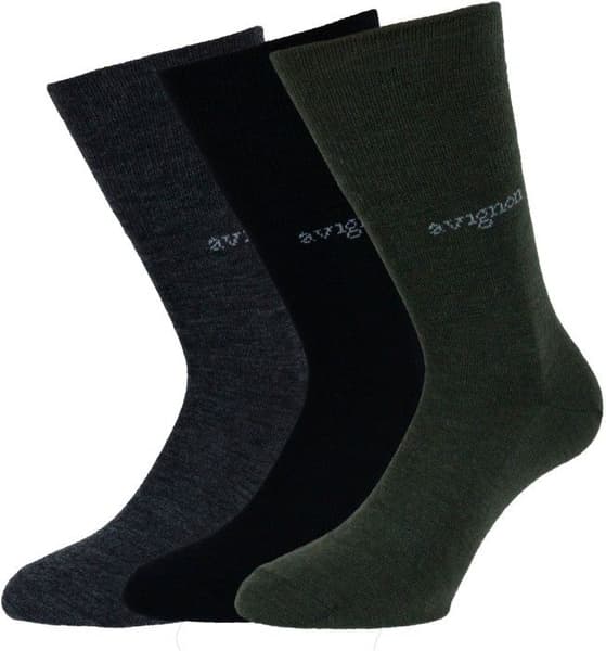 Liner Ull 3-pack Musta/Harmaa/Vihreä, view: 0