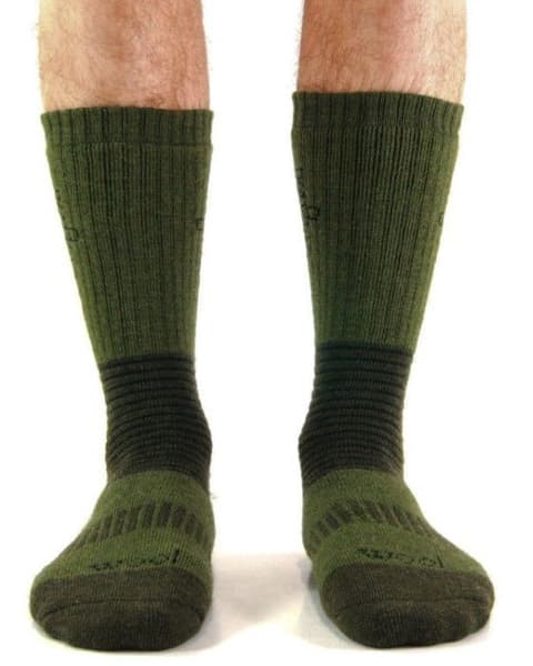 Ull Mid -merinovillasukka vihreä unisex, view: 1