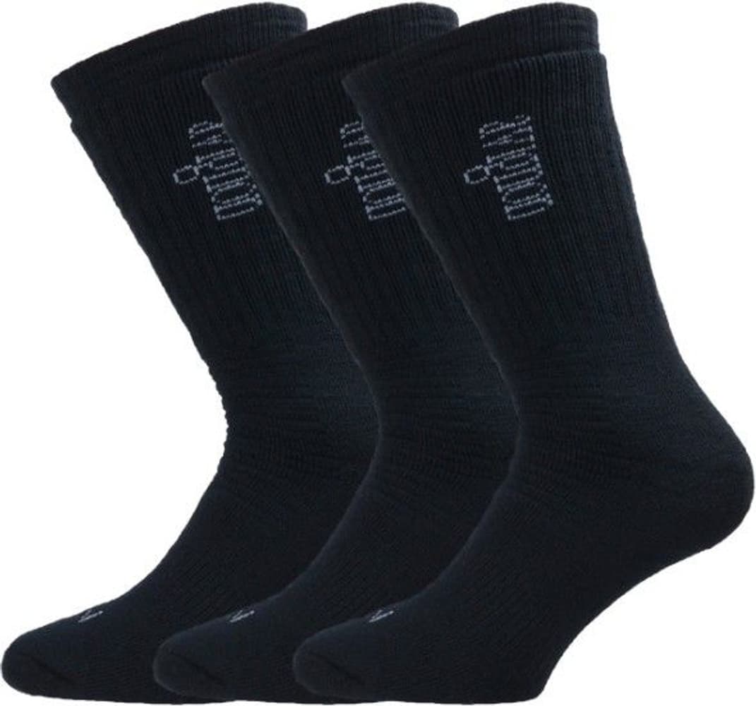 Tjocka -merinovillasukat 3 paria Musta, view: 0