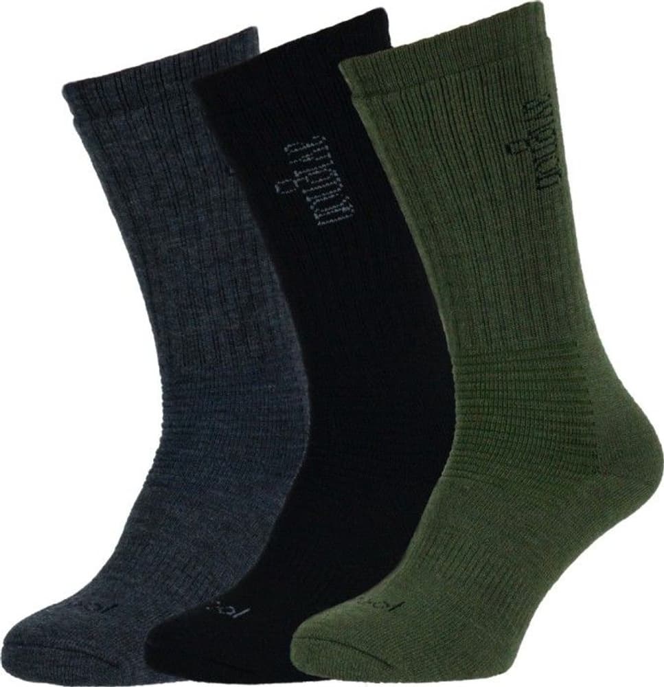 Ull Tjock 3 paria Musta/Harmaa/Vihreä, view: 0