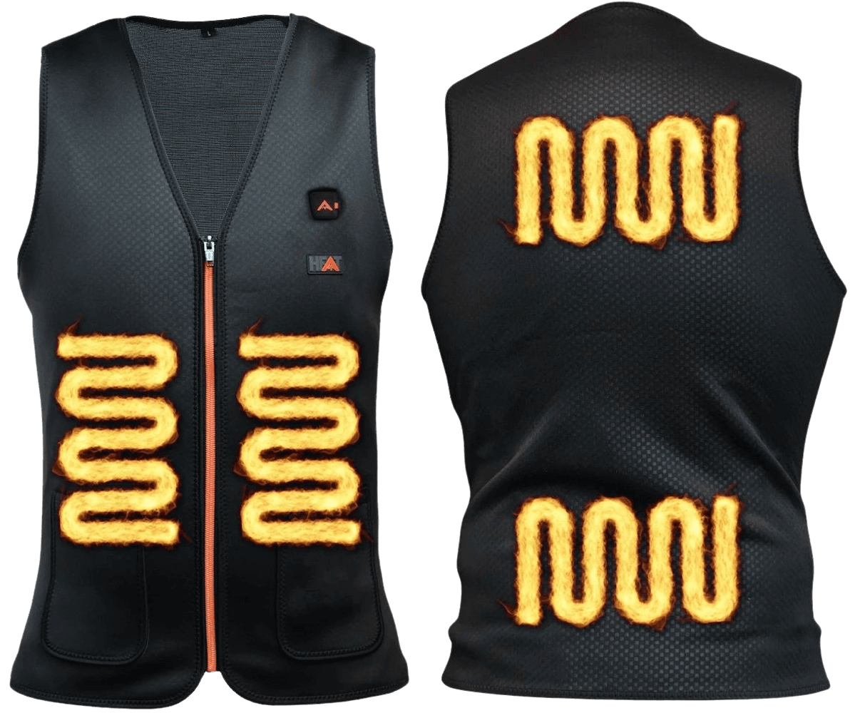 Värmeväst Tunn V-Ringad Xtrm Edition Basic lämpöliivi, Black, view: 2