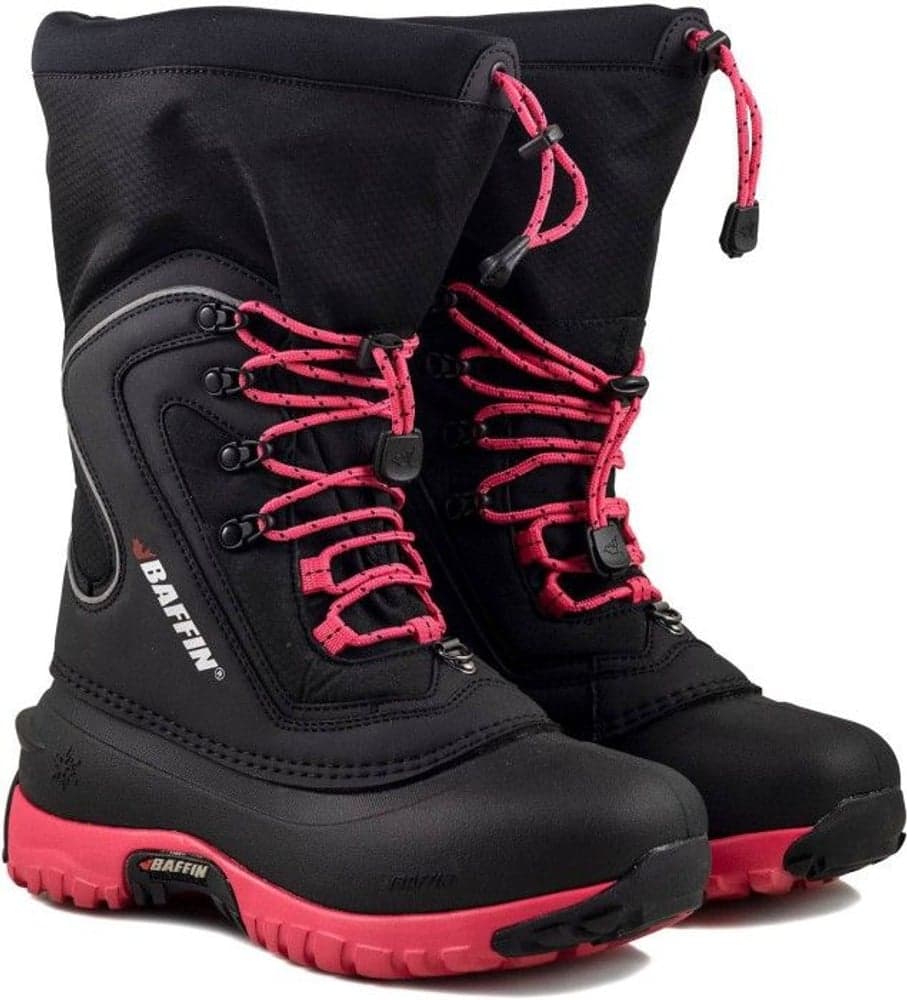 Flare naisten talvikengät, musta/pinkki, view: 4
