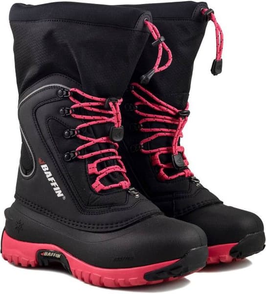 Flare naisten talvikengät, musta/pinkki, view: 4